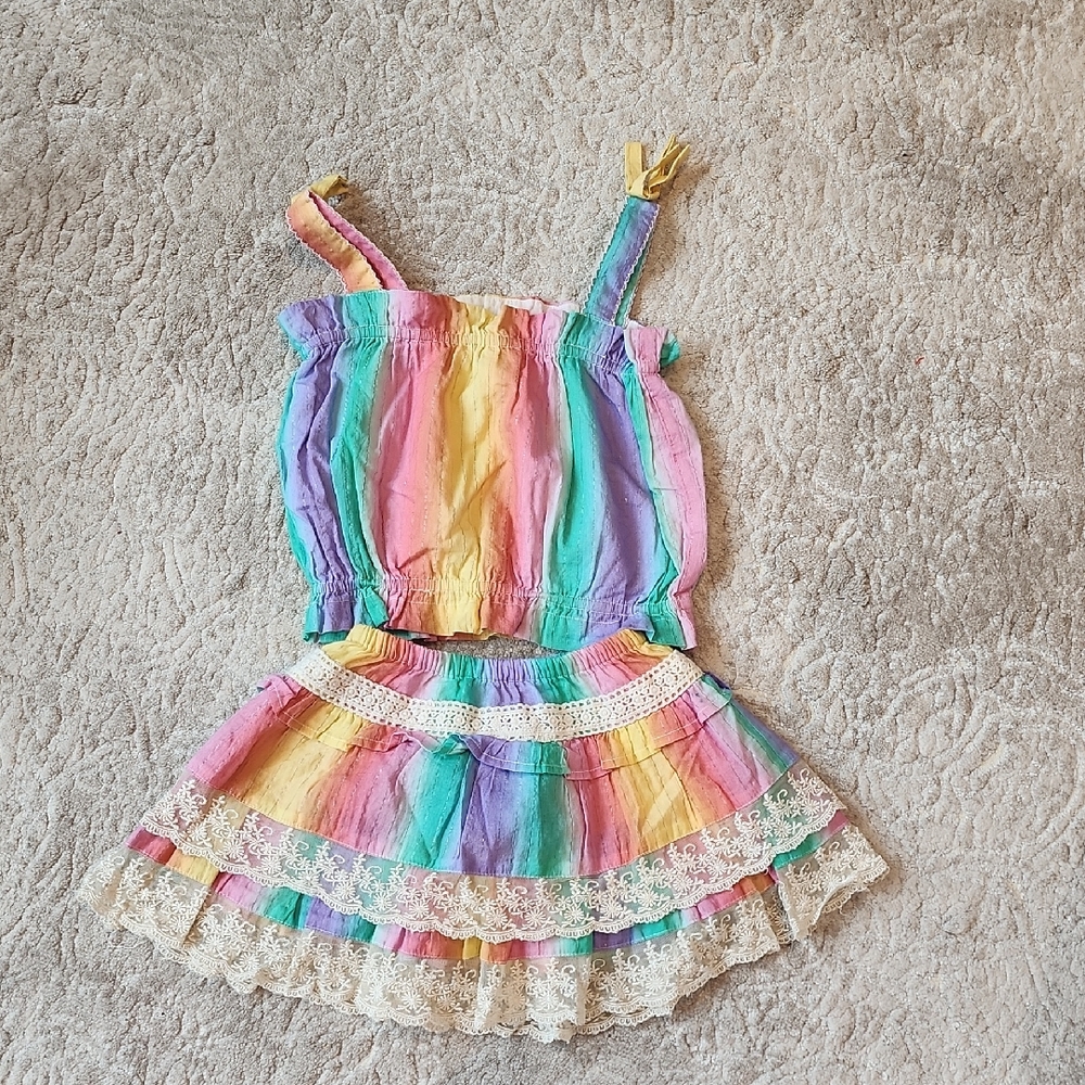 Lucky Jade Rainbow Tie-Dye Skirt